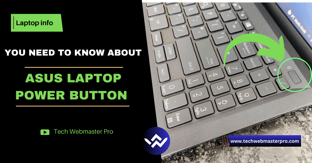 Asus laptop power button